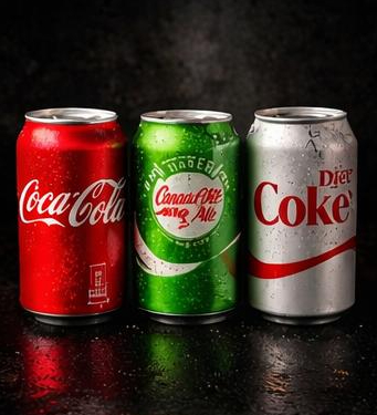 Coke and canned drinks